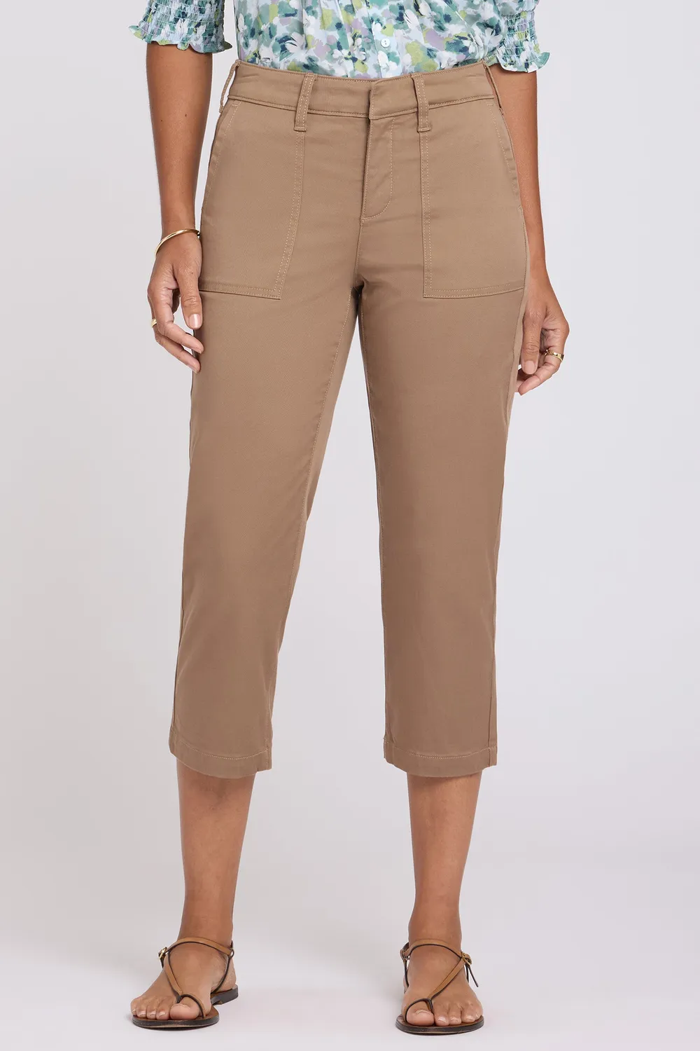 NYDJ Utility Pants Hose Toasted Coconut Twill