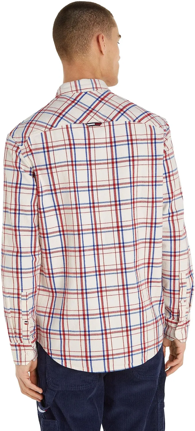 Tommy Jeans Check Pocket Freizeithemd Herren Karo