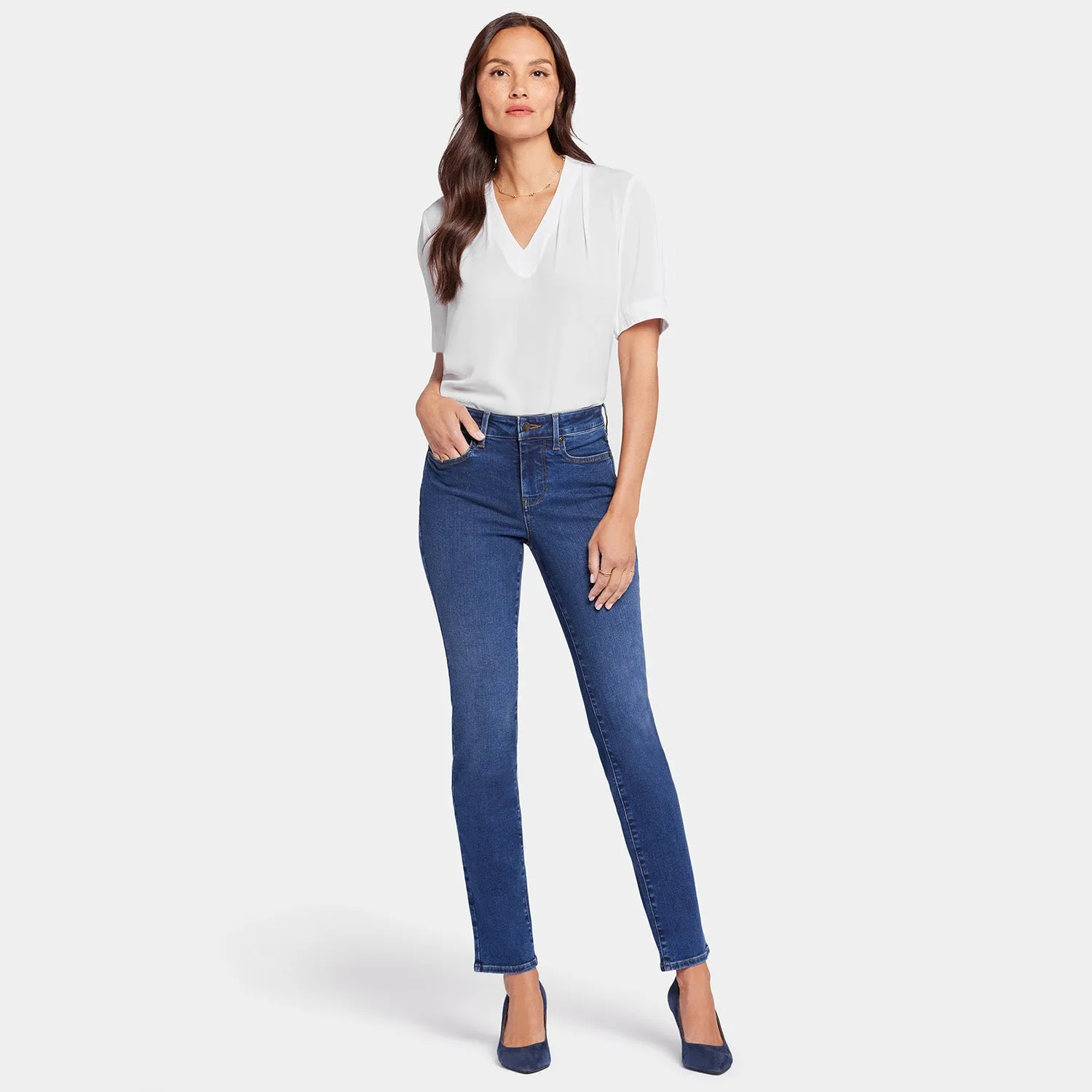 NYDJ Sheri Slim Jeans Cooper schmal Lift Tuck