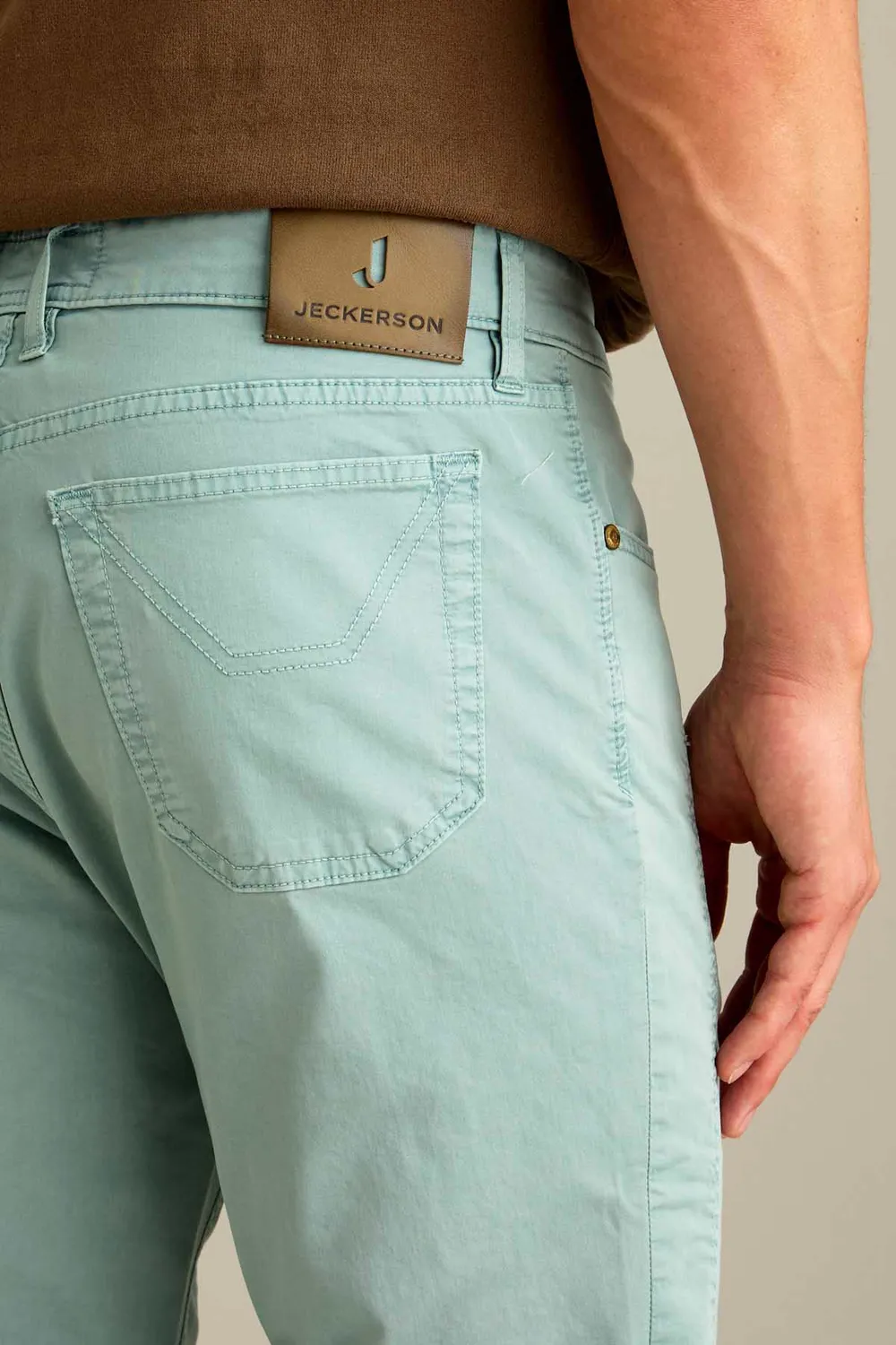 Jeckerson John Slim Fit Chino Hose pastellgrün