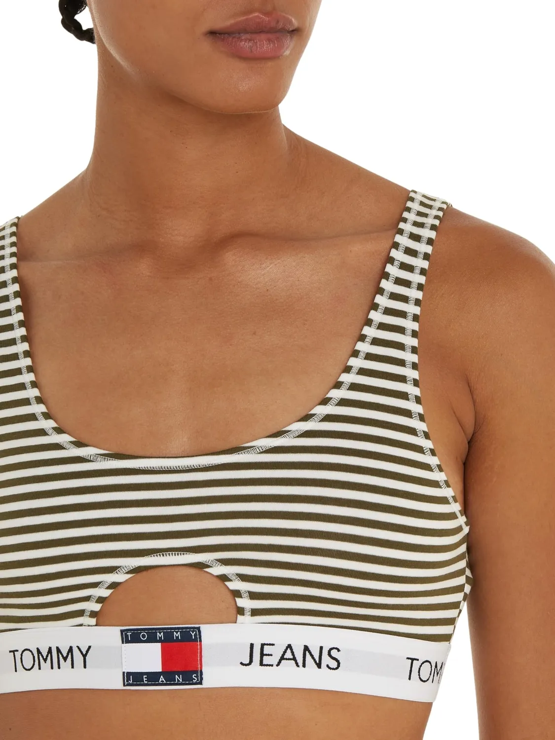 Tommy Jeans Keyhole Bralette Damen BH Print