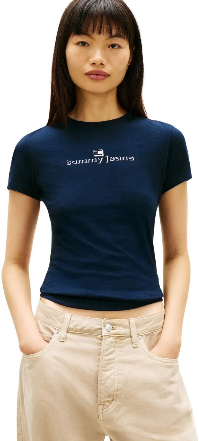 Tommy Jeans S/S T-Shirt Damen Gr. L Kurzarm Basic
