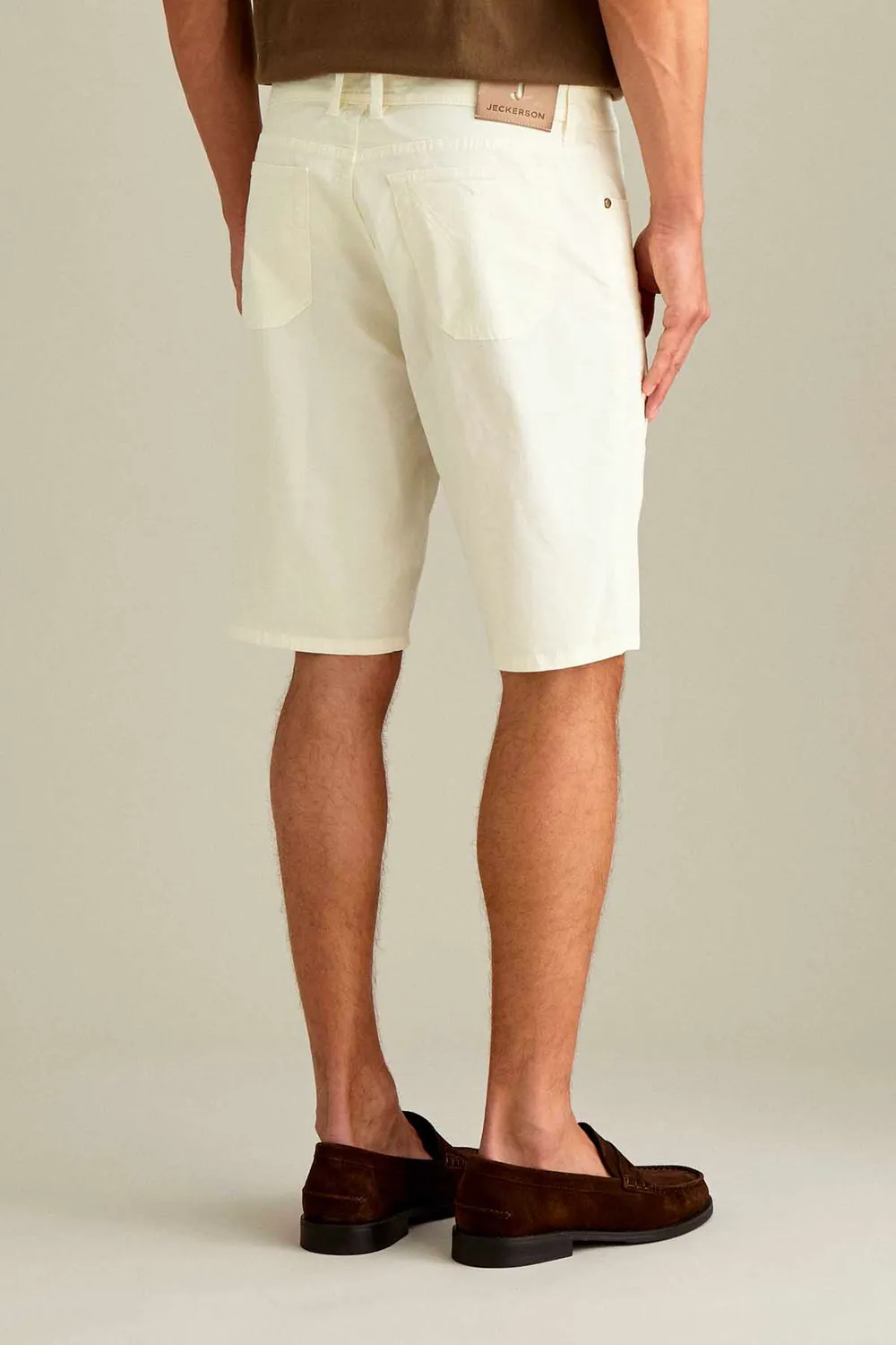 Jeckerson Jayden Toppa Shorts schneeweiß Stretch