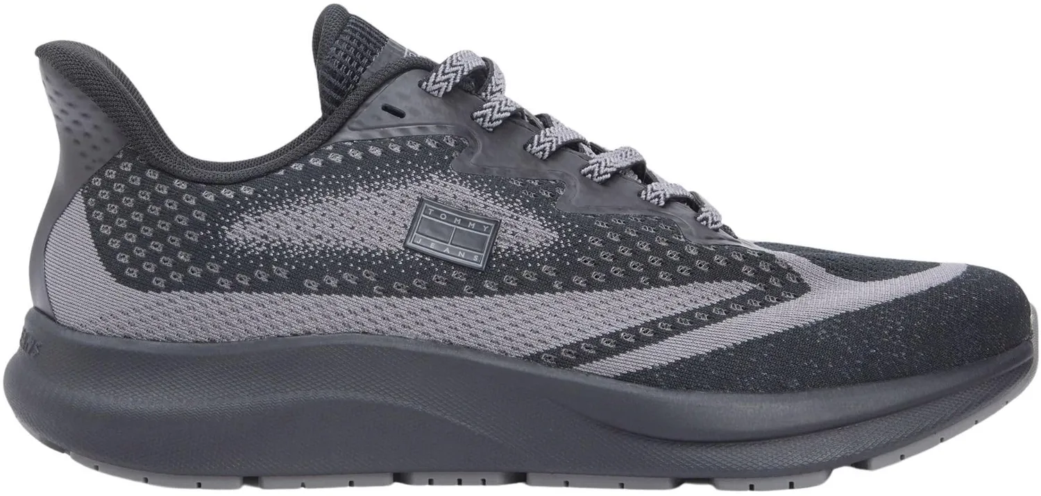 Tommy Jeans Runner Knitted EM0EM01713 Sneaker Größe 45 schwarz