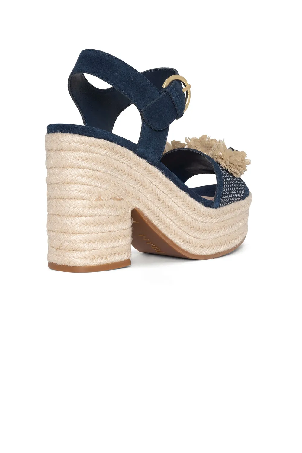 NYDJ Houston Platform Sandalen Indigo Blockabsatz