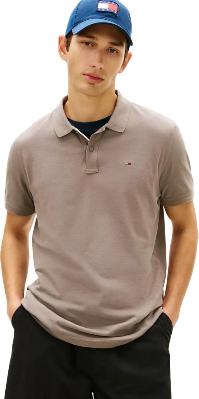 Tommy Jeans Slim Placket Poloshirt Herren Slim Fit Blau