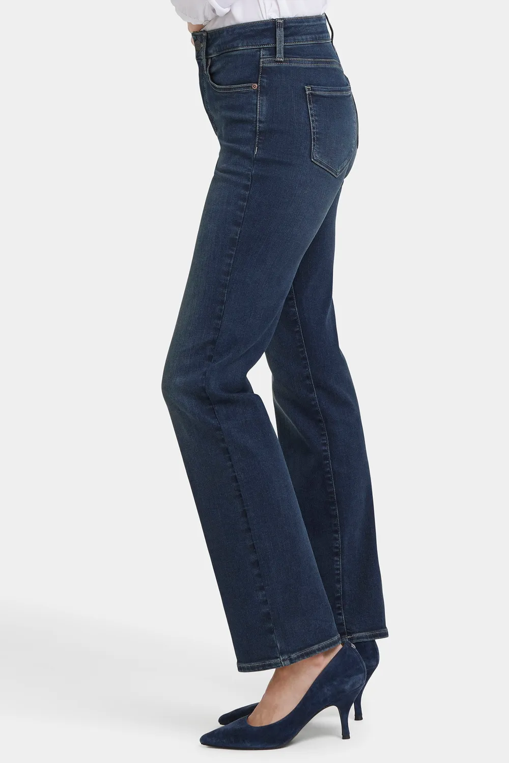 NYDJ Marilyn Straight Jeans Long Presley dunkelblau