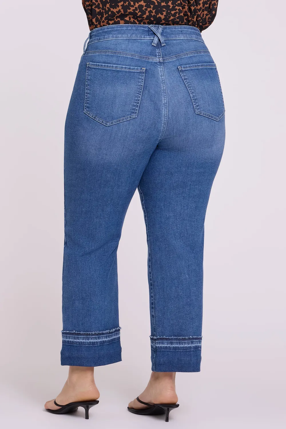 NYDJ Bailey Straight Ankle Jeans Sun Soak Plus figurformend