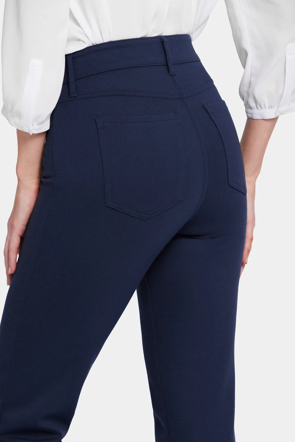 NYDJ Marilyn Straight Hose Oxford Navy figurformend