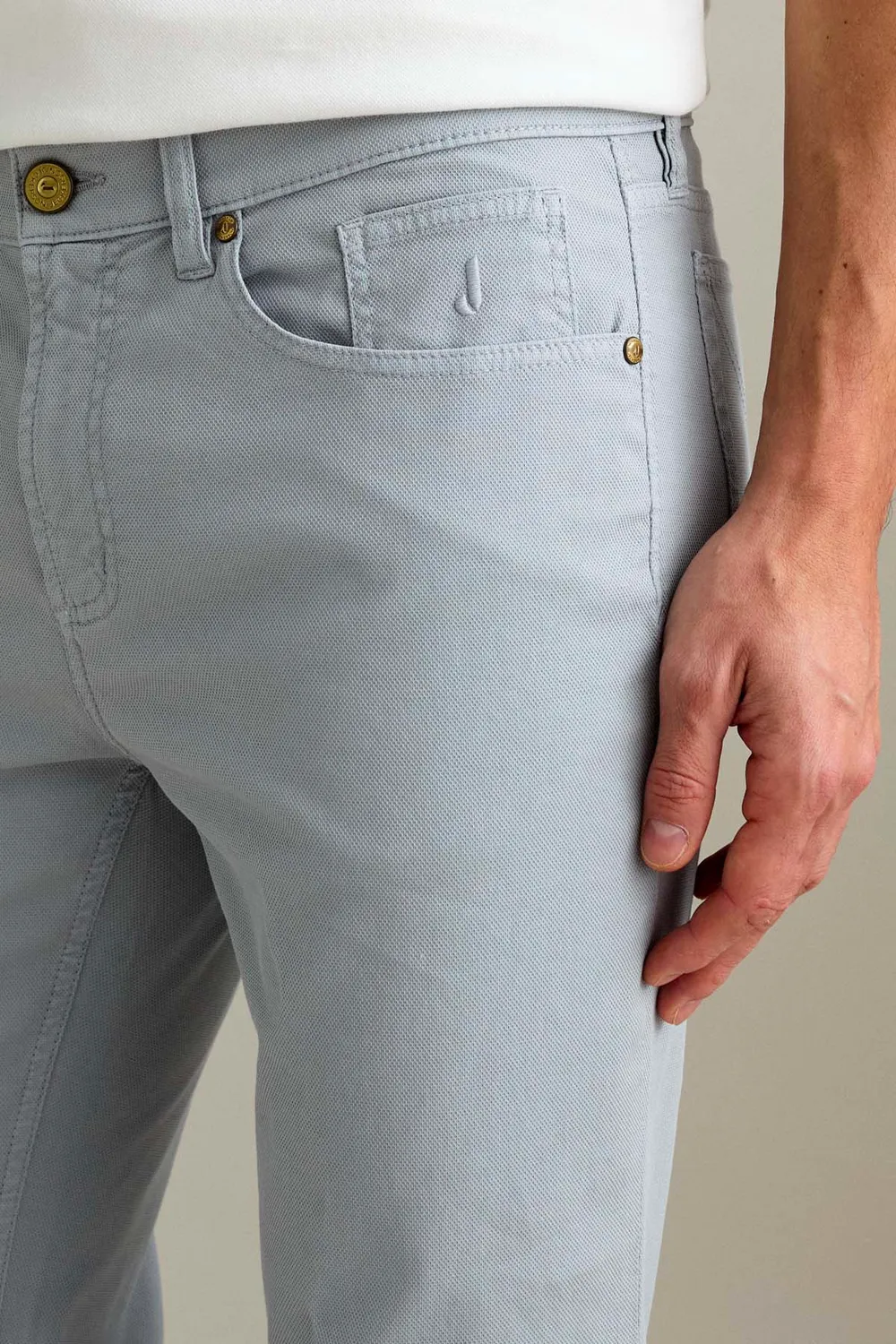 Jeckerson Jordan Hose Slim Fit zementgrau Baumwolle