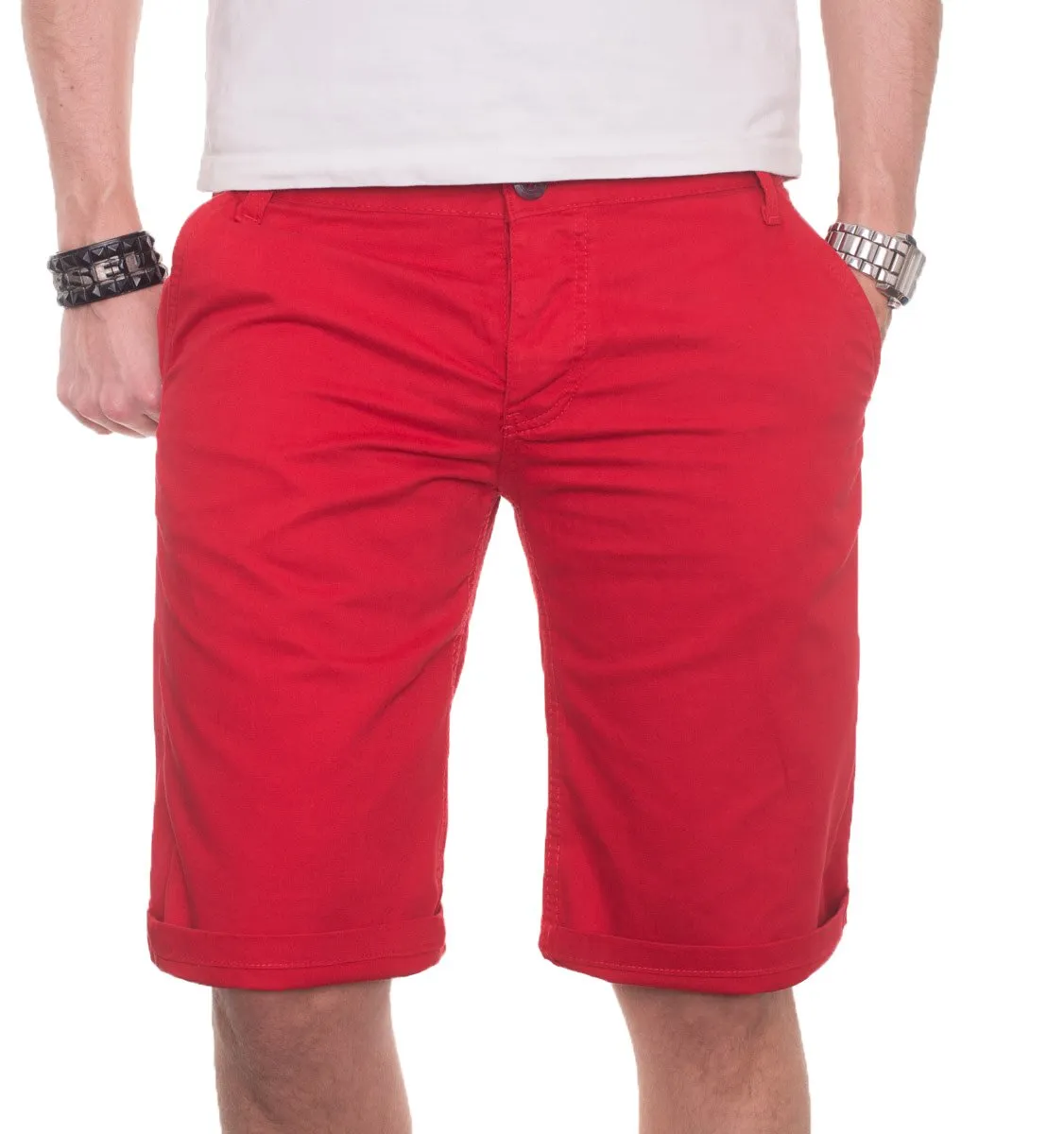 Alessandro Salvarini AS020 Chino Shorts Herren Baumwolle