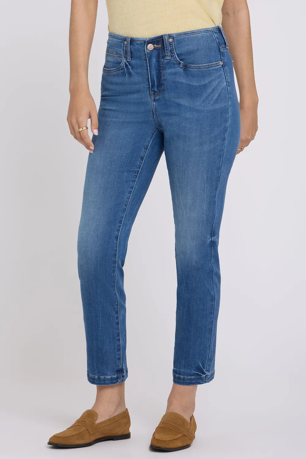 NYDJ Sheri Slim Straight Ankle Jeans Wild River