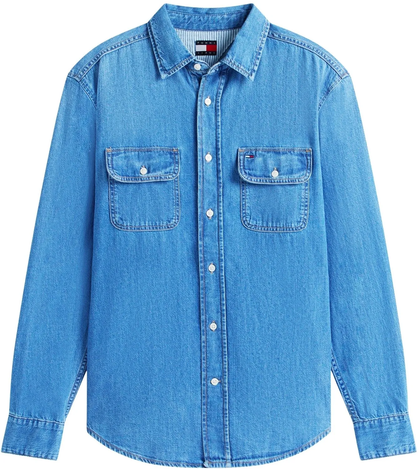 Tommy Jeans Relaxed Denim Shirt EXT Dm0dm23028 Jeanshemd L