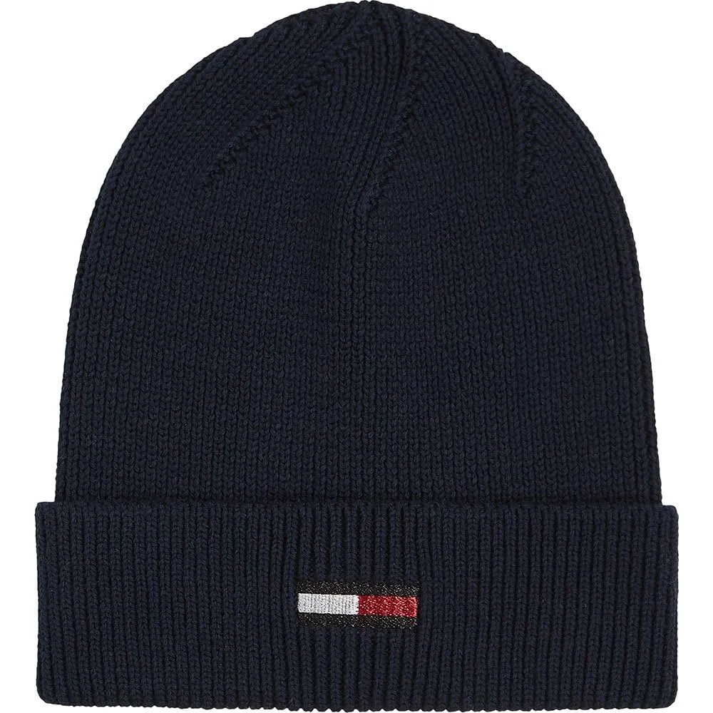 Tommy Jeans Elongated Flag Beanie Damen Mütze Beige