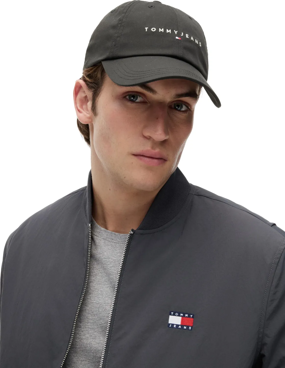 Tommy Jeans AM0AM12958 Herren Gürtel Schwarz Leder