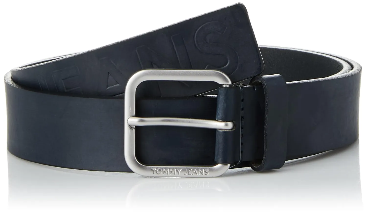 Tommy Jeans Gürtel Herren schwarz Lederoptik