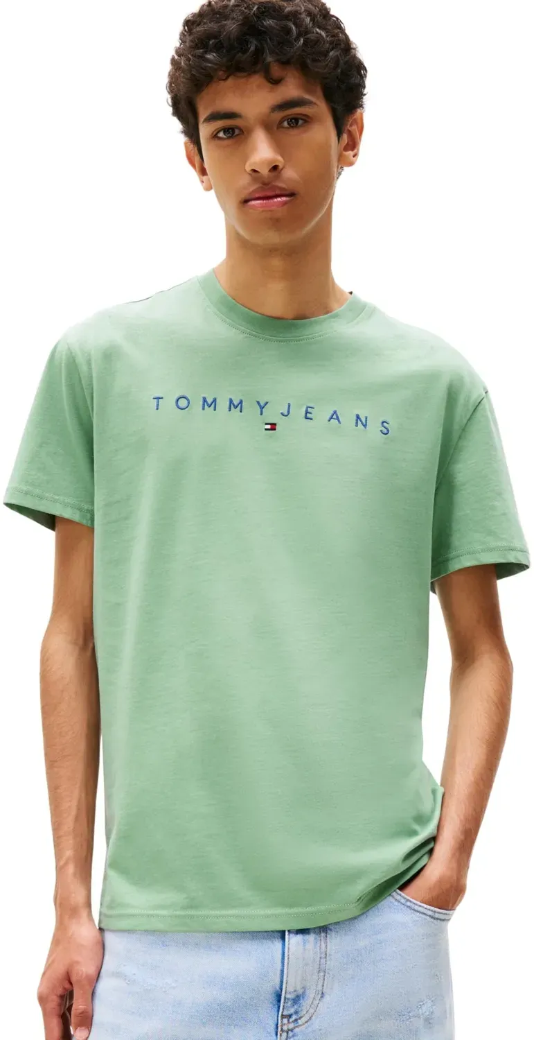 Tommy Jeans Linear Logo T-Shirt 3XL Große Größen Baumwolle