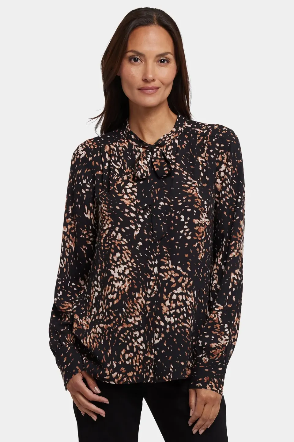 NYDJ Tie-Neck Bluse Le Montclair mit Schluppe