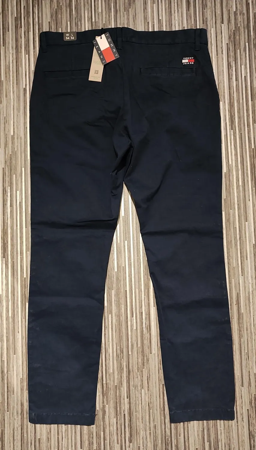 Tommy Jeans Austin Stretch Chino Herren Blau Beige