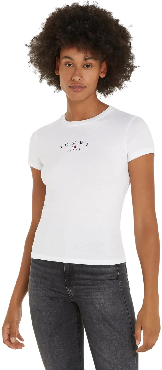 Tommy Jeans T-Shirt Damen Slim schwarz XXS Rundhals
