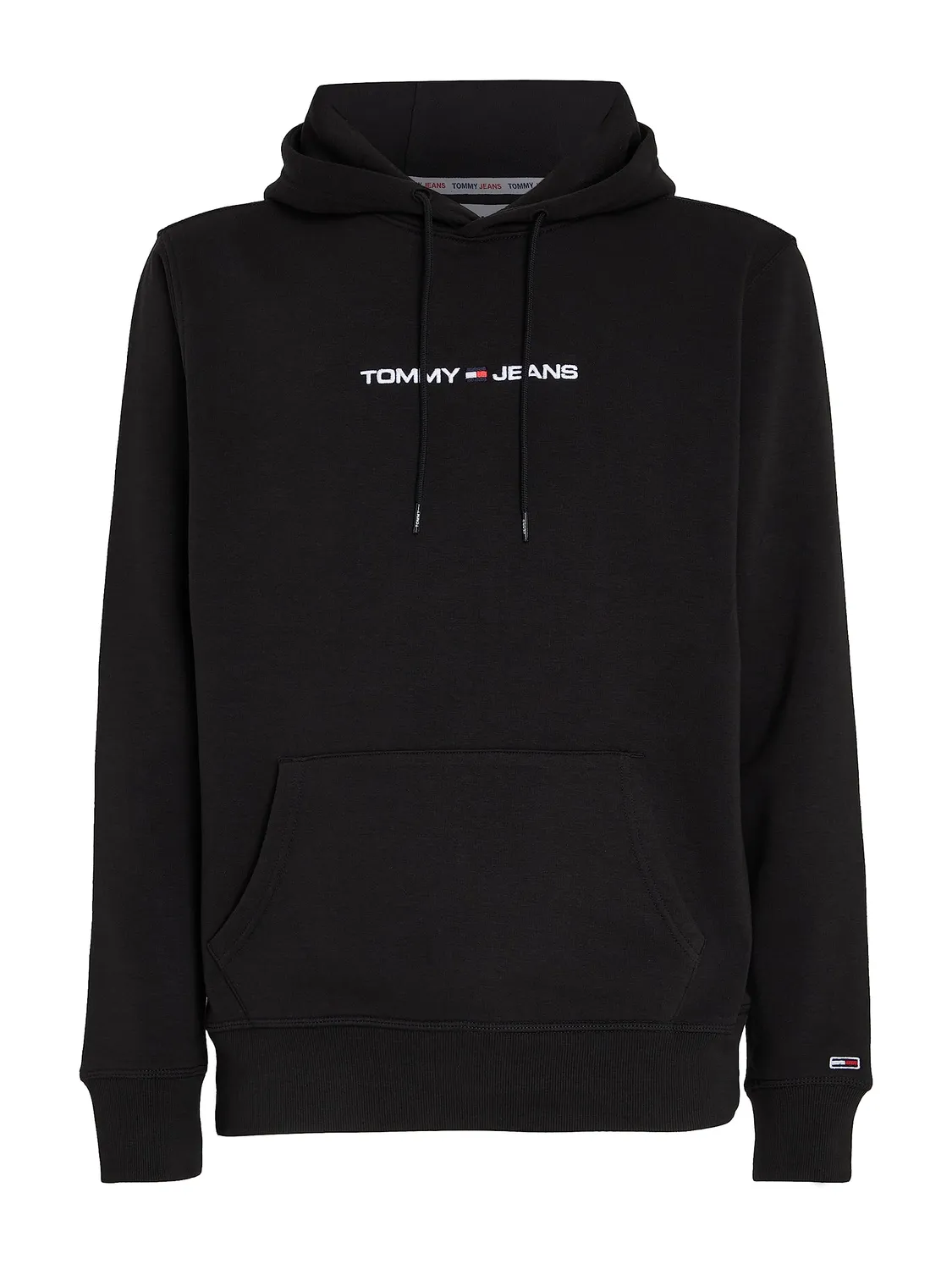 Tommy Jeans Hoodie Herren Kapuzenpulli Schwarz S Baumwolle