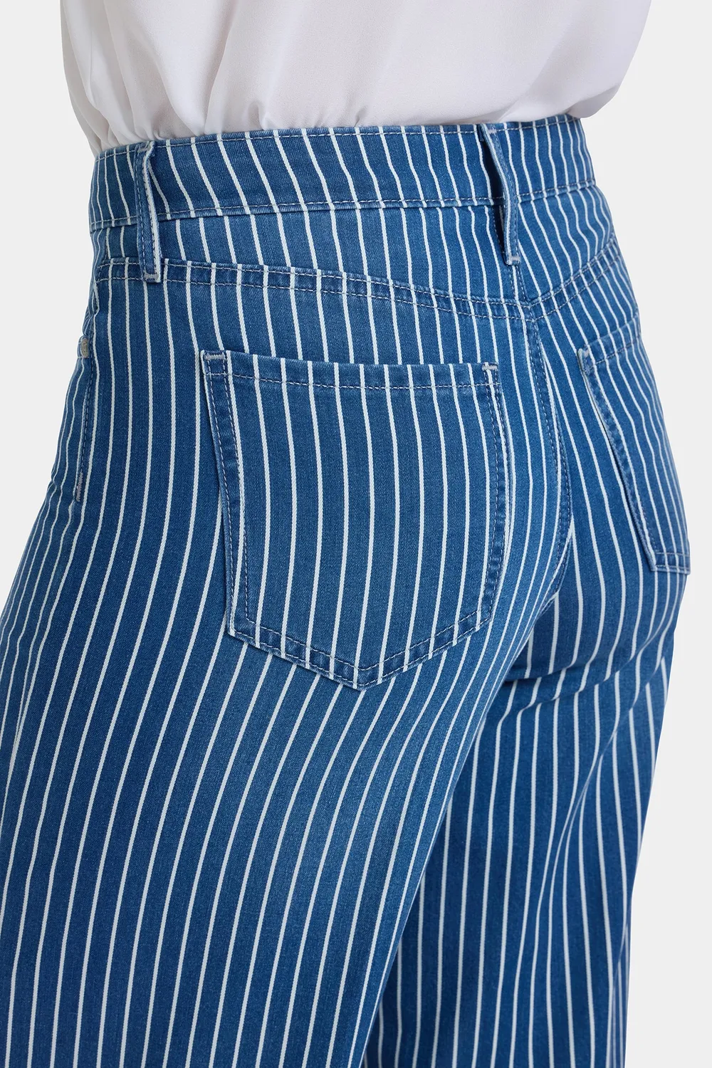NYDJ Teresa Wide Leg Jeans Marseille Stripe