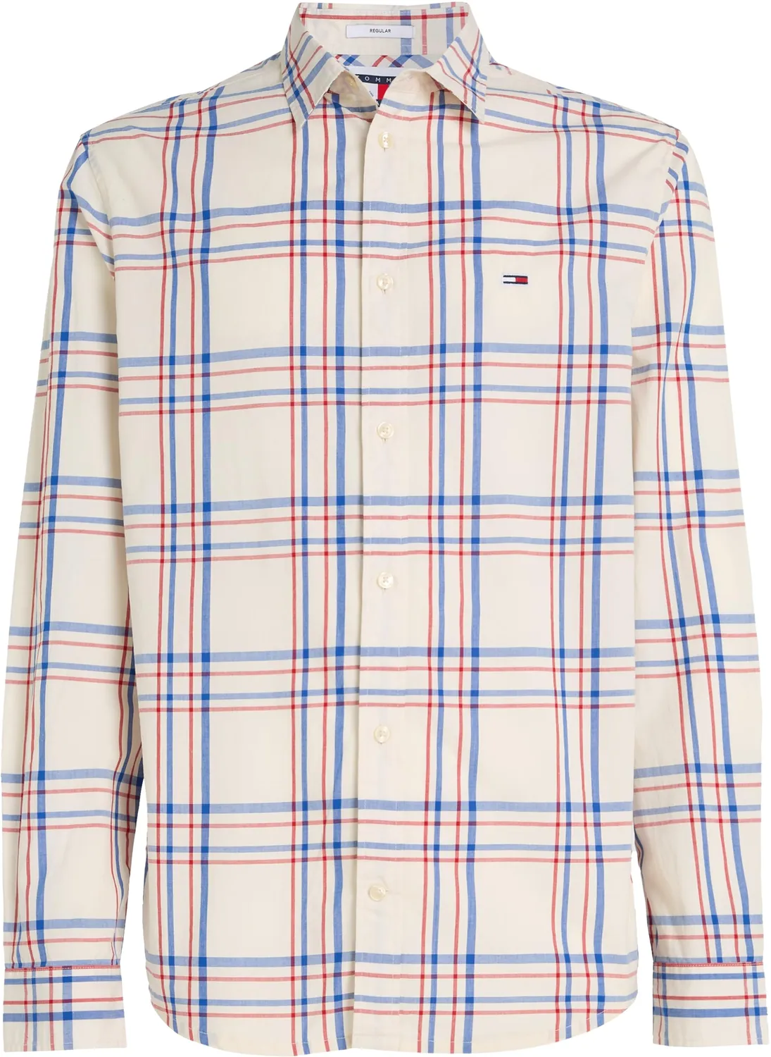 Tommy Jeans Herren Freizeithemd S White Check Karo