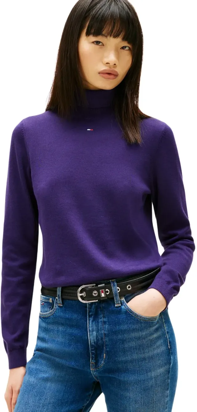 Tommy Jeans Essential Pullover Damen mit Rollkragen
