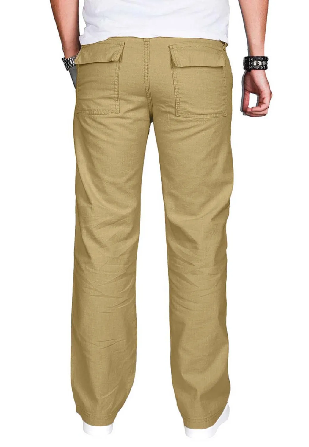 Alessandro Salvarini AS-034 Stoffhose Leinenoptik leicht