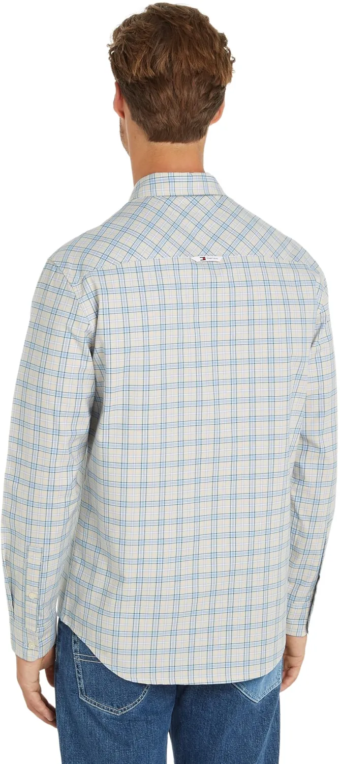 Tommy Jeans TJM Stretch Oxford Freizeithemd 3XL Beige