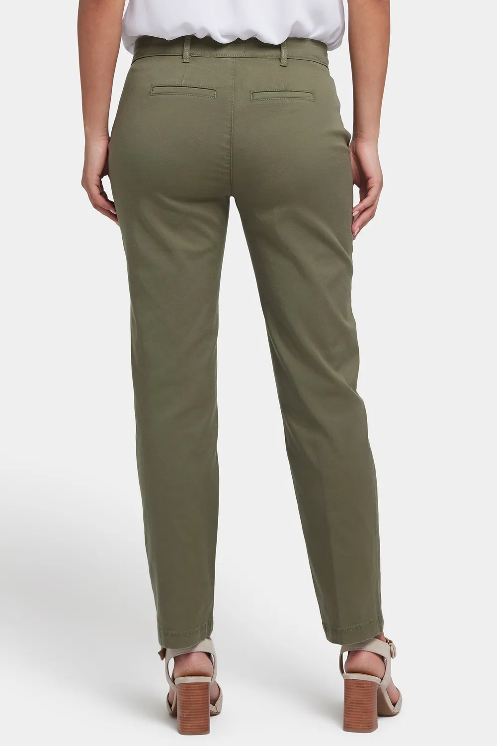 NYDJ Sadie Slim Hose Avocado grün schmal