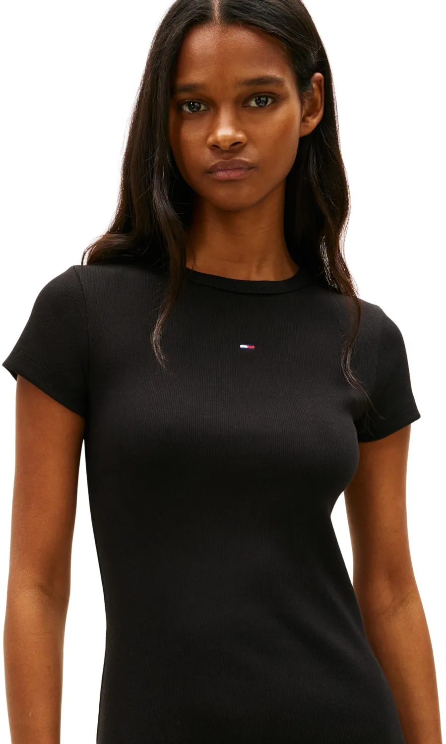 Tommy Jeans TJW Mini Bodycon Rib DW0DW22613 Kleid M figurbetont