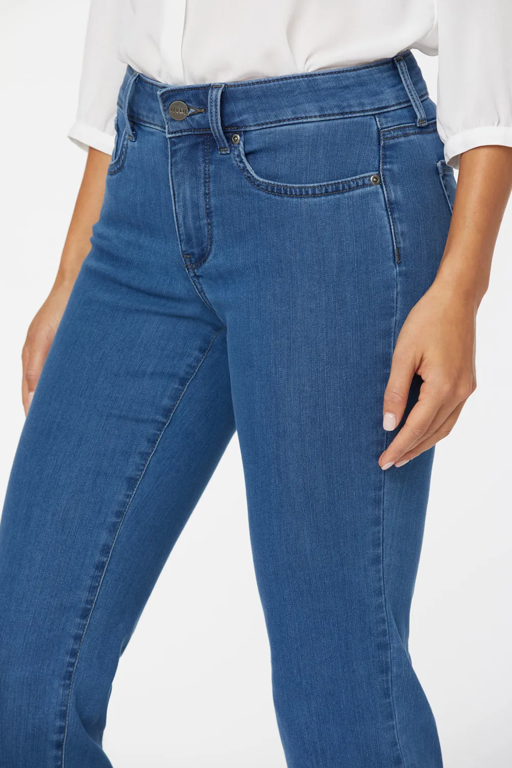 NYDJ Marilyn Straight Jeans Monrovia Dunkelblau