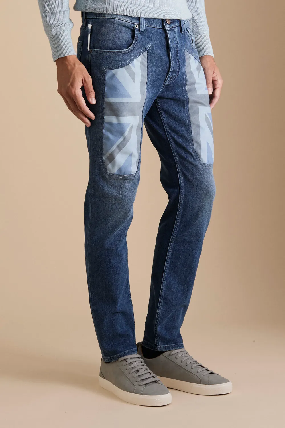 Jeckerson Anniversary Jeans Herren Mittelblau Slim Fit