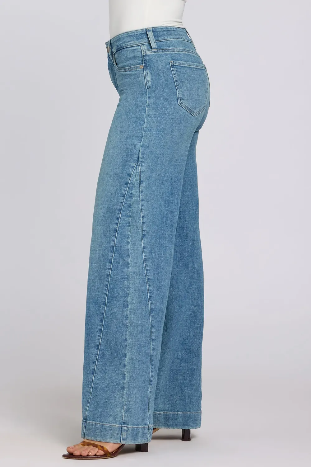 NYDJ Teresa Wide Leg Jeans Dawn Rock Hellblau