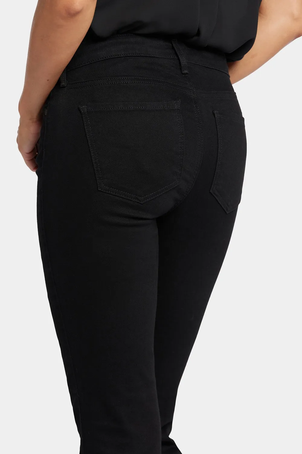 NYDJ Barbara Bootcut Jeans Schwarz Stretch