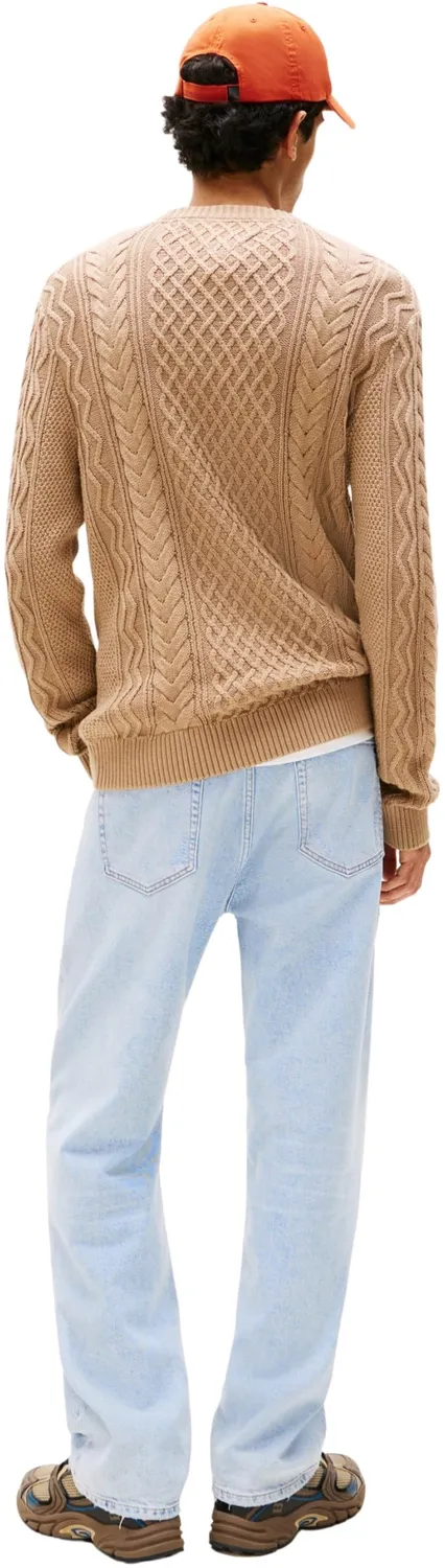 Tommy Jeans Cable Knit Pullover Zopfmuster Wolle