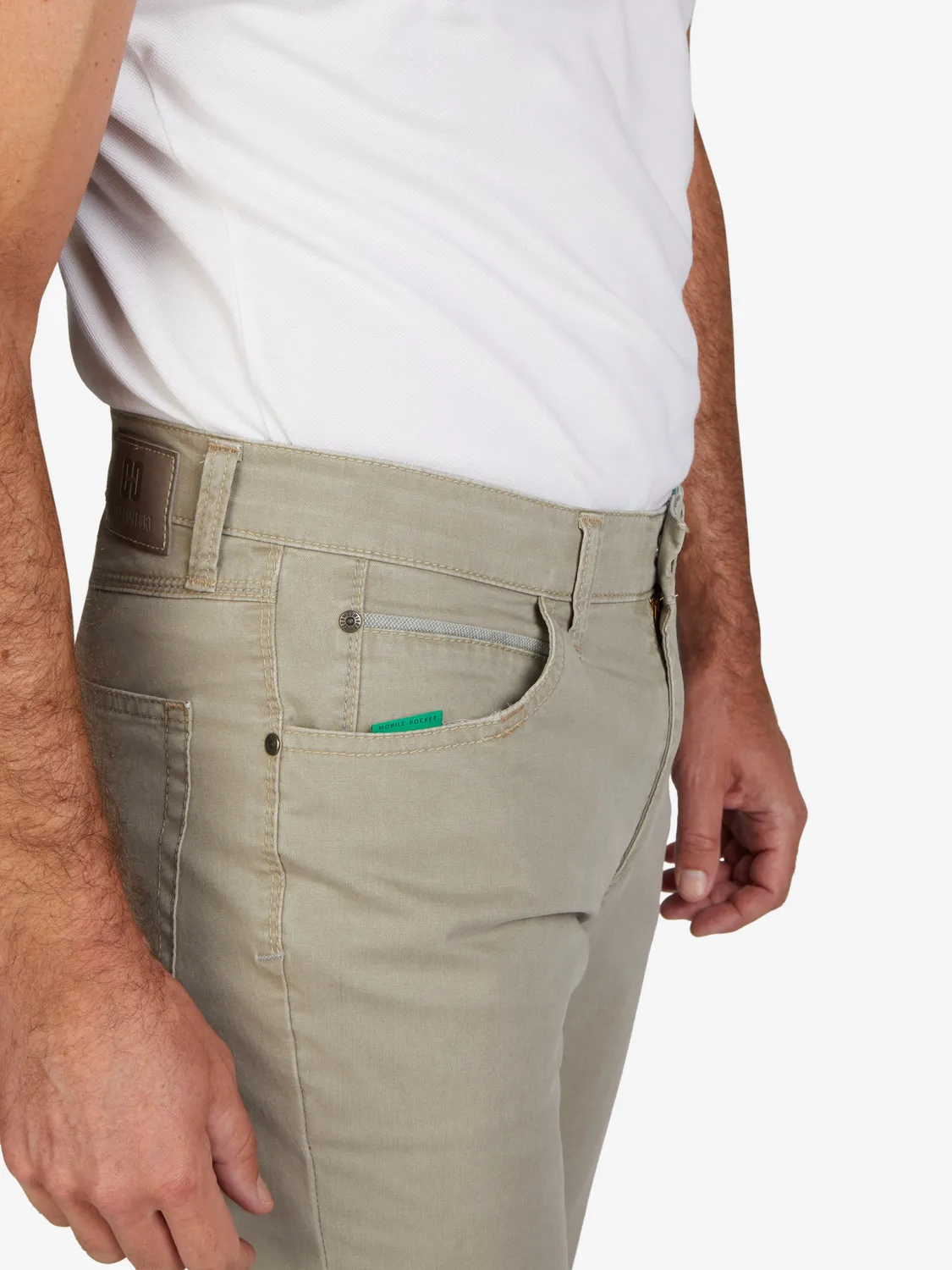 Club of Comfort Henry 7901 Hose grau-beige Comfortbund