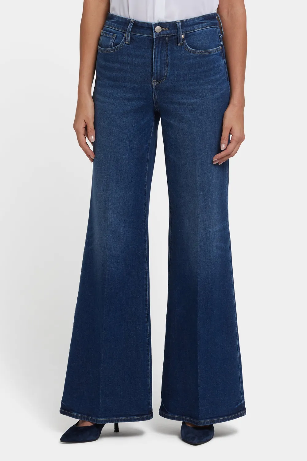 NYDJ Mia Palazzo Jeans Vintage Lapis Blau
