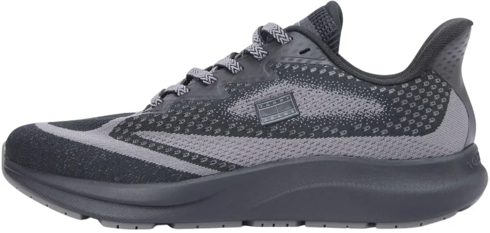 Tommy Jeans Runner Knitted EM0EM01713 Sneaker Größe 45 schwarz