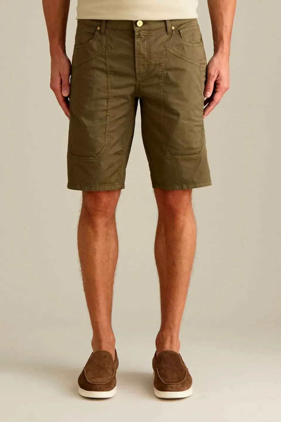 Jeckerson Jayden Toppa Bermuda Slim Fit militärgrün
