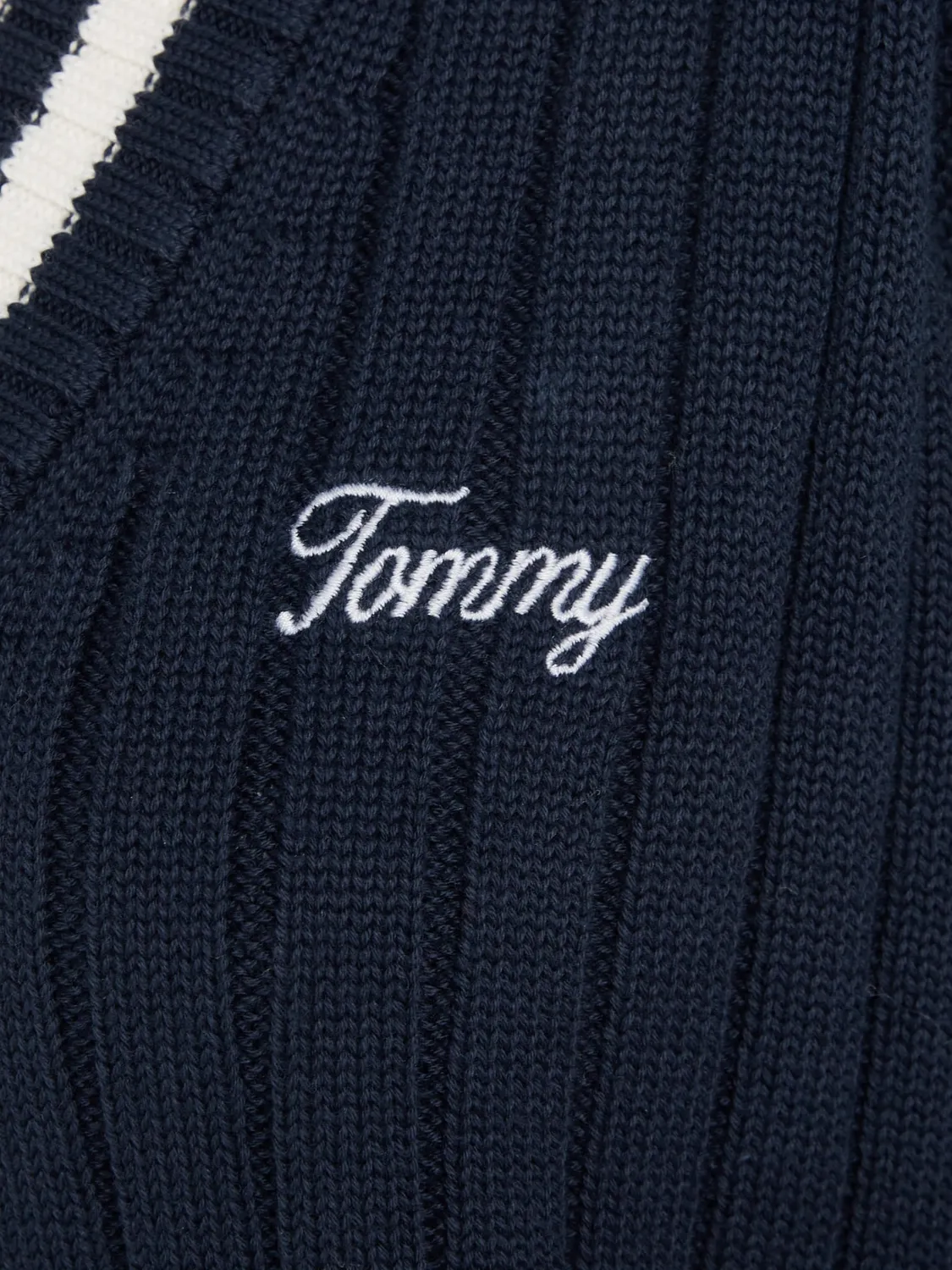 Tommy Jeans V-Ausschnitt Pullover Damen Strick
