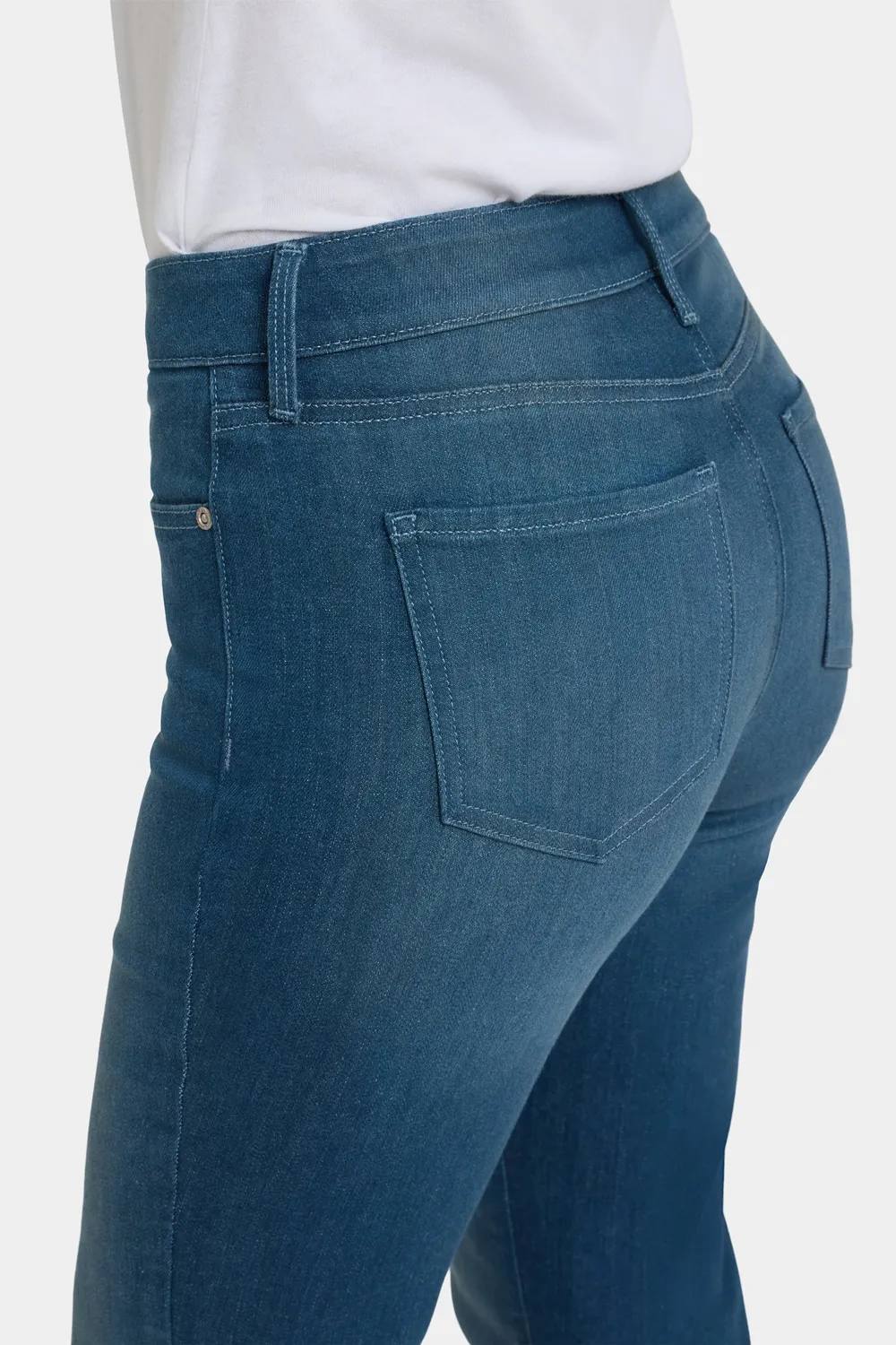 NYDJ Marilyn Straight Jeans Hugo Rain Dunkelblau
