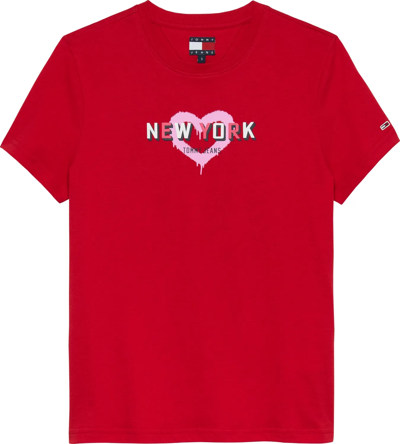 Tommy Jeans TJ X NYC T-Shirt Damen S Blau Rundhals