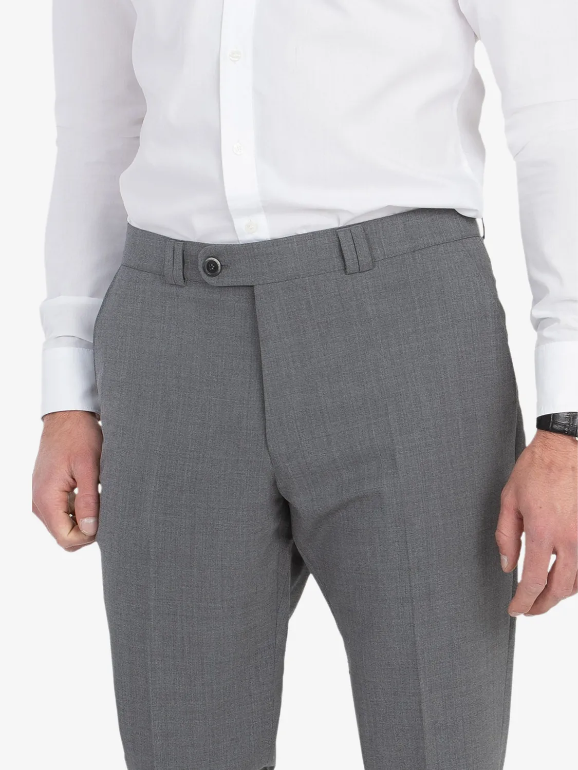 Club of Comfort Santos 2590 Stoffhose mittelgrau Wolle