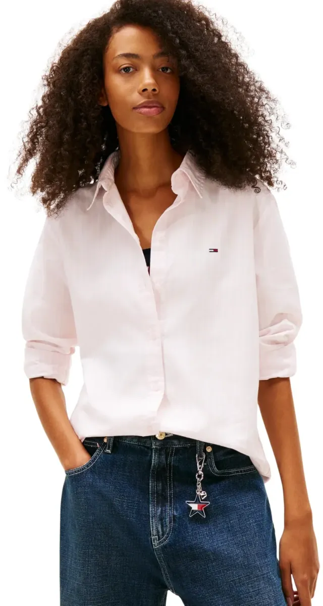 Tommy Jeans Oxford Regular Fit Hemd Damen gestreift