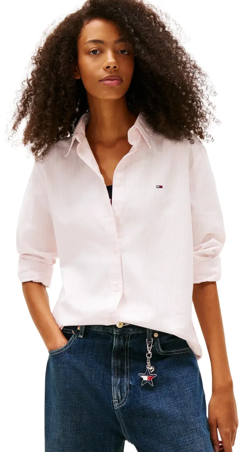 Tommy Jeans Oxford Regular Fit Hemd Damen gestreift