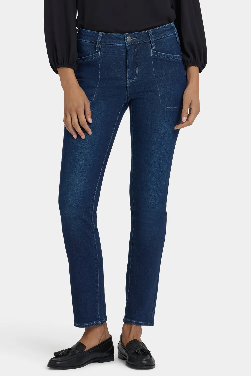 NYDJ Sheri Slim Jeans Ink Skyline Dunkelblau