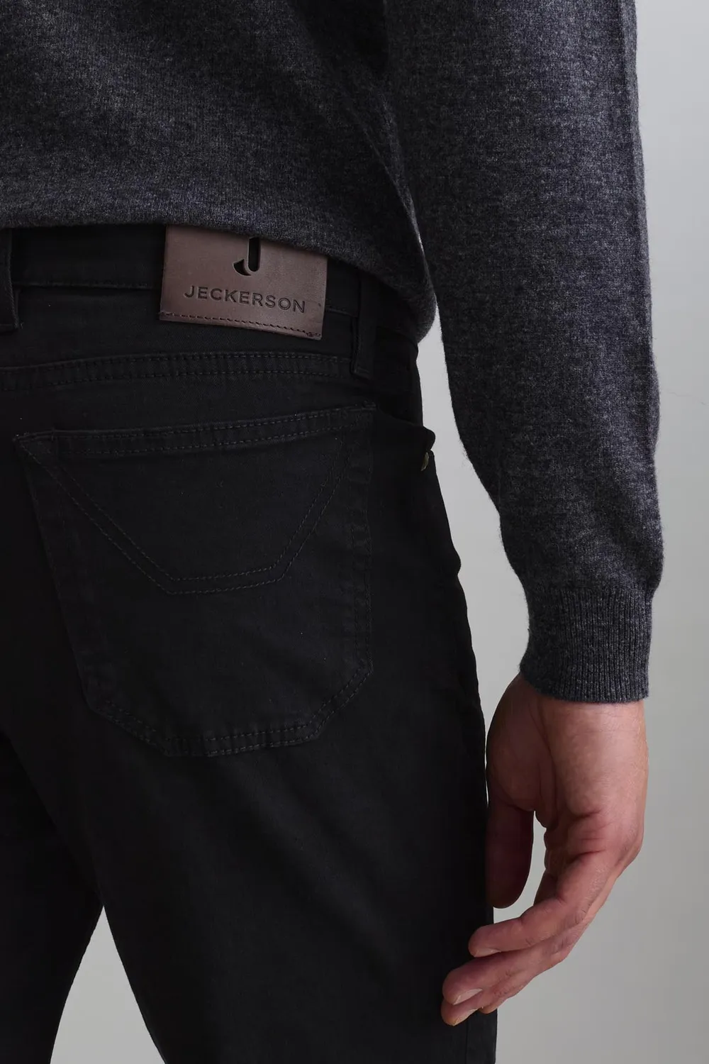 Jeckerson John Chino Hose Schwarz Slim Fit