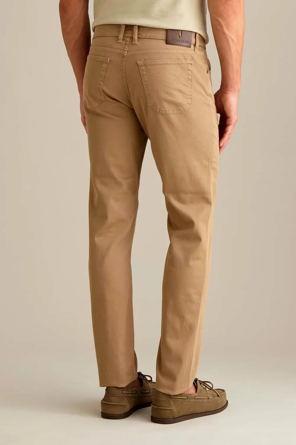 Jeckerson John Slim Fit Hose Herren beige Tricotina